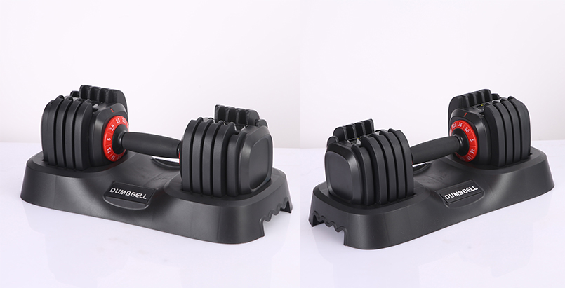 square ajustable dumbbells